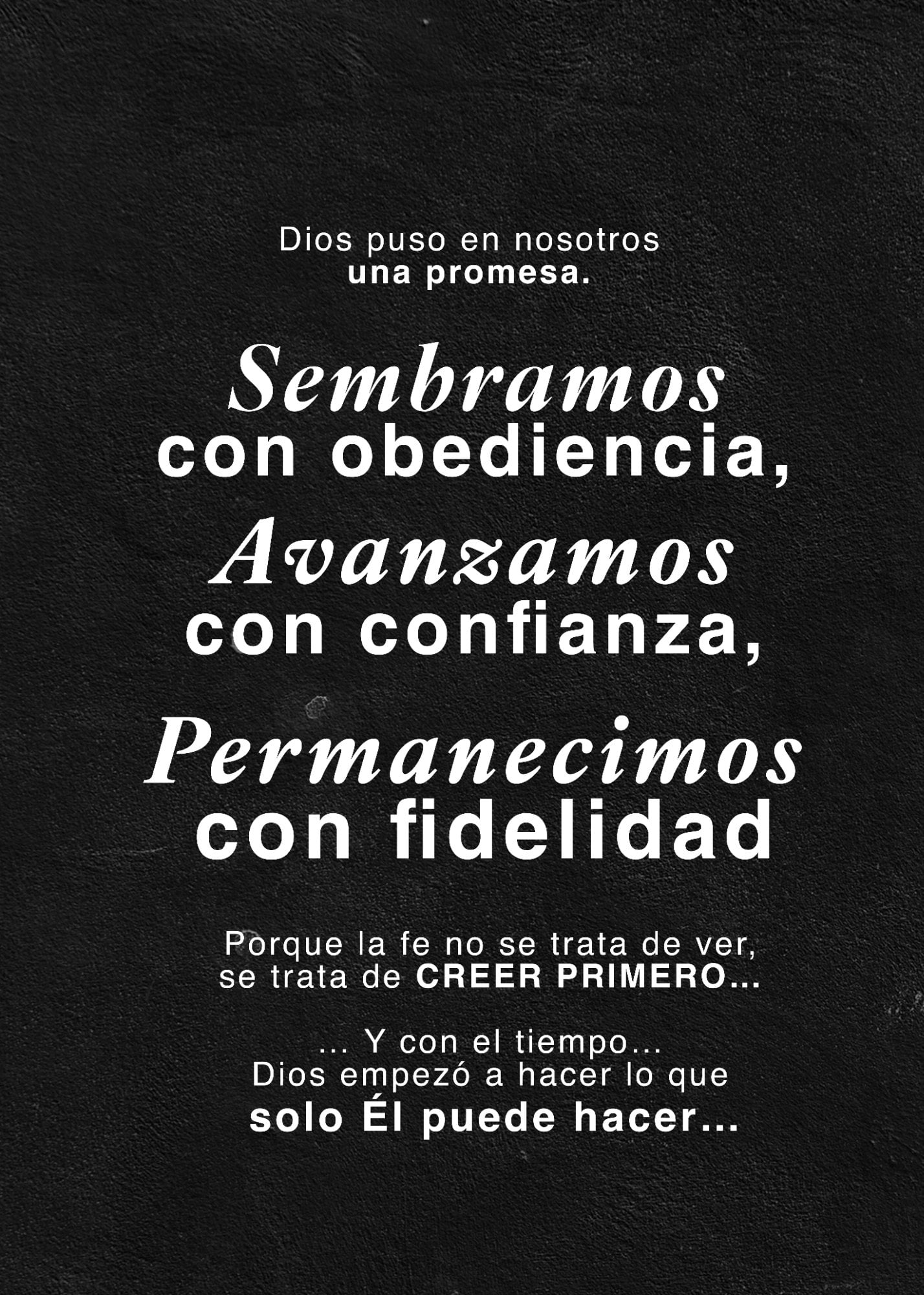 Sembramos, Avanzamos, Permanecemos — The Church Medellín